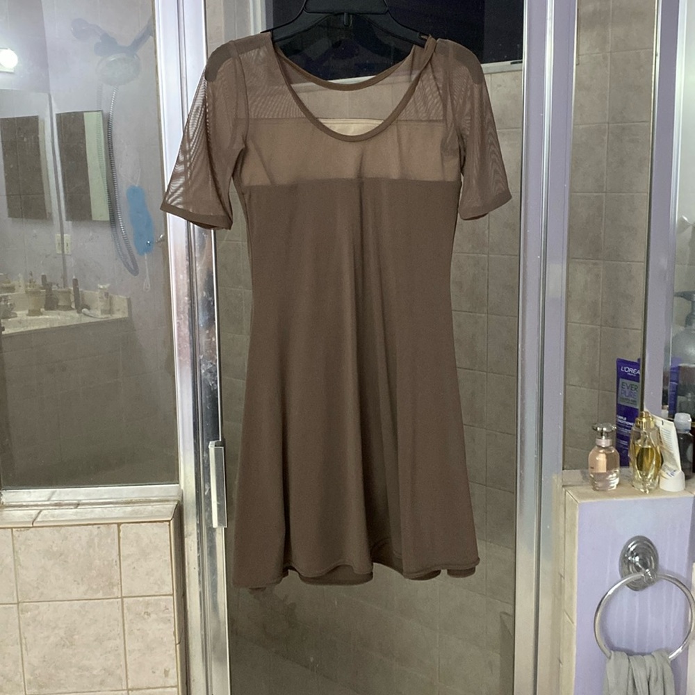 Plum dancing costume with built in shorts
